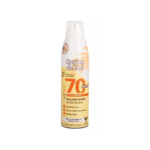 Rayito De Sol Farmaplus Protector Solar Fps70 Aerosol Invisible 170ml - Farmacia Online, dermocosmética y cuidado personal - FarmaPlus