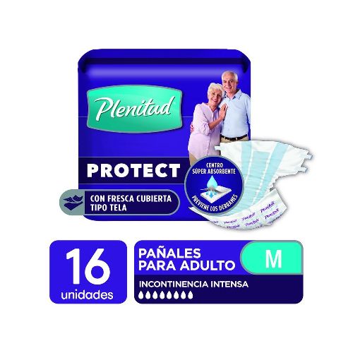 Plenitud En Farmaplus:Plenitud Pañal Para Adultos Protect Talle M 16 Unidades - Farmacia Online, dermocosmética y cuidado personal - FarmaPlus