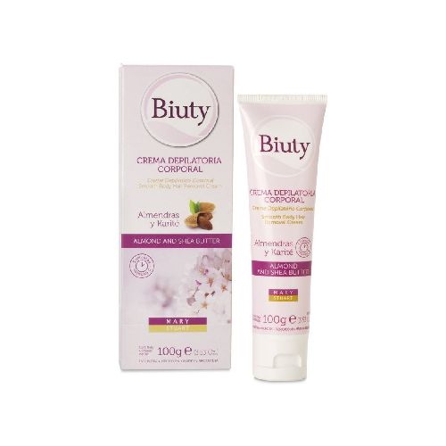 Biuty Crema Depilatoria Corporal Almendras Y Karité 100g - Farmacia Online, dermocosmética y cuidado personal - FarmaPlus