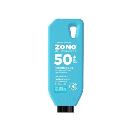 Zono en FarmaPlus: Zono Protector Solar 50fps Vit. E Proteccion Muy Alta 120ml - Farmacia Online, dermocosmética y cuidado personal - FarmaPlus