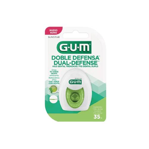 Gum Farmaplus Hilo Dental Trenzado Dual Defence 35mts - Farmacia Online, dermocosmética y cuidado personal - FarmaPlus