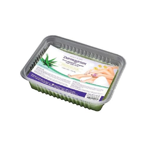 Dermogreen Cera Depilatoria Vegetal Aloe Vera Bandeja 400g en FarmaPlus - Farmacia Online, dermocosmética y cuidado personal - FarmaPlus