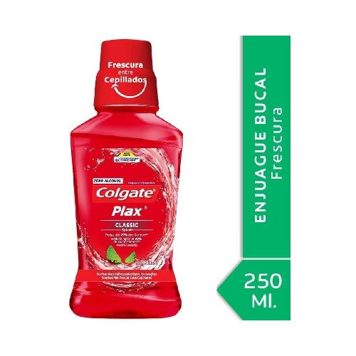 Colgate Plax Classic Enjuague Bucal Sin Alcohol X 250 Ml - Farmacia Online, dermocosmética y cuidado personal - FarmaPlus