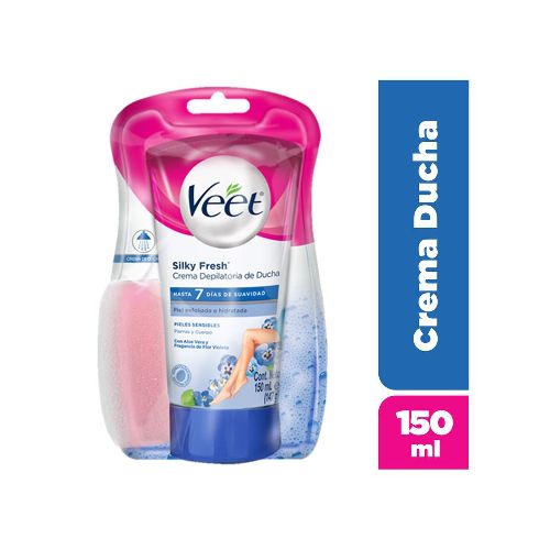 Veet en Farmaplus: Crema Depilatoria De Ducha Piel Sensible - Farmacia Online, dermocosmética y cuidado personal - FarmaPlus