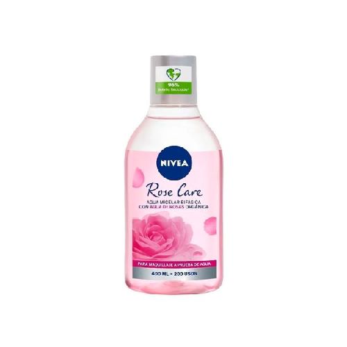 NIVEA FACIAL ROSA CARE AGUA MICELAR BIFASICA X 400