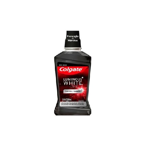 COLGATE ENJUAGUE BUCAL LUMINOUS WHITE CARBON X 500