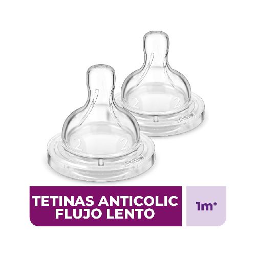 Tetinas anticolic fluir lento (1m+) scf632/27 (2 unidades)