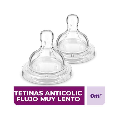 Tetinas anticolic fluir muy lento (0m+) scf631/7 (2 unidades)