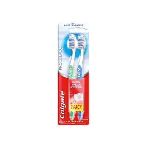 Cepillo de dientes pro cuidado suave 2u