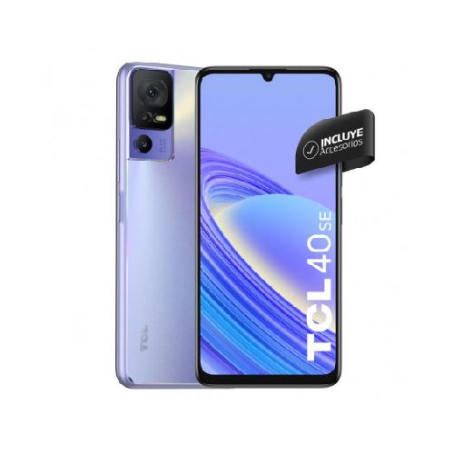 Celular TCL 40SE 4GB RAM 128GB púrpura con cargador  