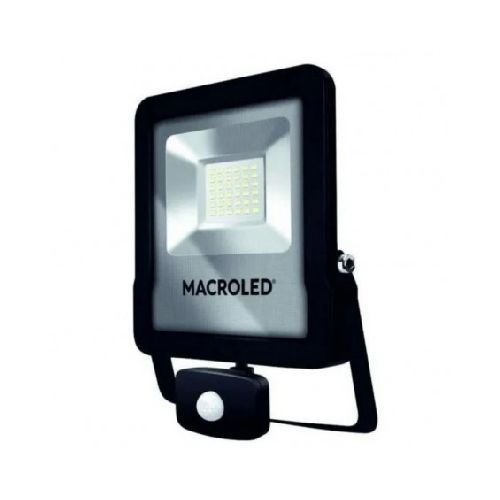 Reflector led MACROLED PRO IP65 30W 2700lm 6500K con sensor de movimiento  