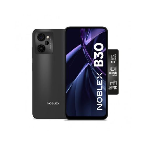 Celular NOBLEX B30 6GB RAM 128GB negro con cargador  