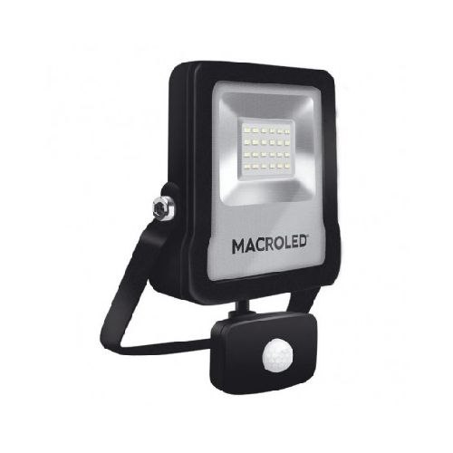 Reflector led MACROLED PRO IP65 20W 1900lm 6500K con sensor de movimiento  