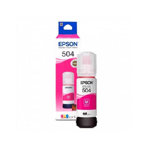 Botella de tinta EPSON T504 Magenta original 70ml  