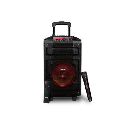 Parlante bluetooth RCA PARTY12 3000W 12'' con micrófono y control remoto  