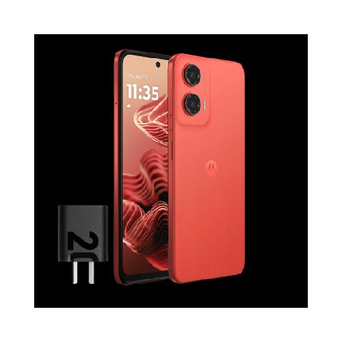 Celular MOTOROLA G35 5G 4GB RAM 128GB rojo con cargador  