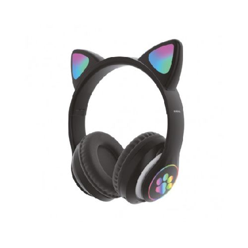 Auriculares bluetooth SOUL PARTYCAT negro con orejas de gato  