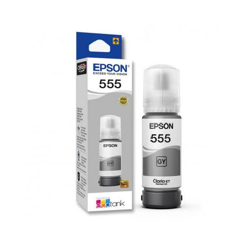 Botella de tinta EPSON T555 Gris original 70ml  