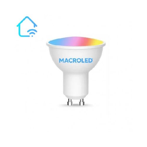 Lámpara led MACROLED Smart wifi 5W RGBW Dicroica  