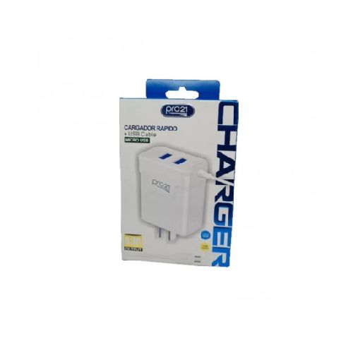 Cargador viajero PRO21 MICRO + 2 usb 4.3amp  