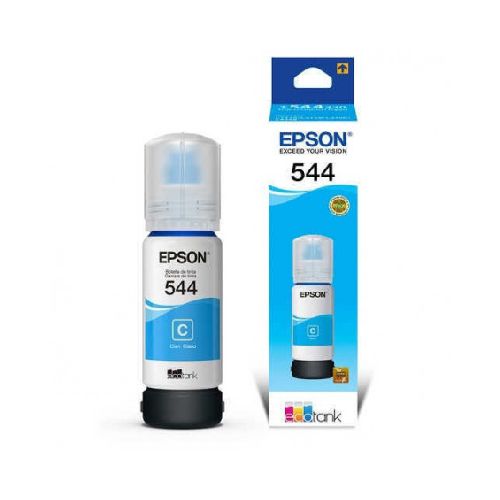 Botella de tinta EPSON T544 Cian original 65ml  