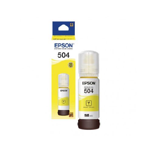 Botella de tinta EPSON T504 Amarillo original 70ml  