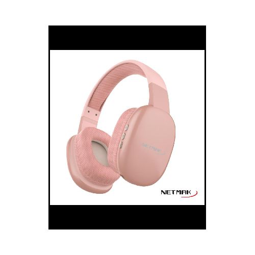 Auricular Bluetooth/cable/microsd Netmak Rosa Nm-volt-rs