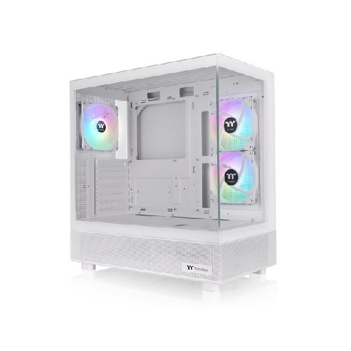 Gabinete TT View 270 Plus Mid-Tower TG x2 Fan ARGB x3 Snow White (4199) - Max Tecno  