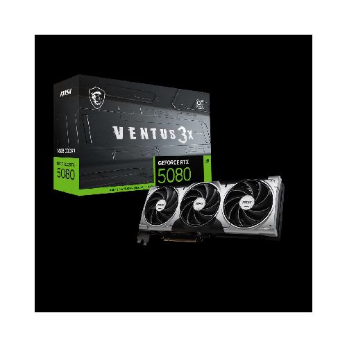 PLACA DE VIDEO GeForce RTX 5080 16G VENTUS 3X OC PRE-VENTA MXVGA - Max Tecno  