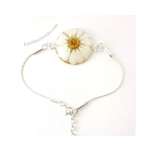 Pulsera Regulable “Mini Margarita” – Plata 925