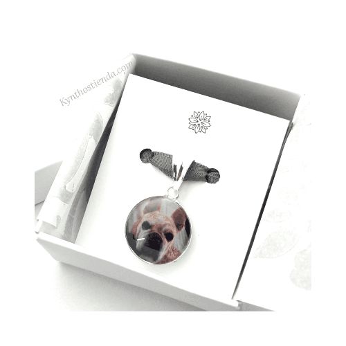 Dije Personalizado con la fotito de tu mascota – 12 mm – Plata 925