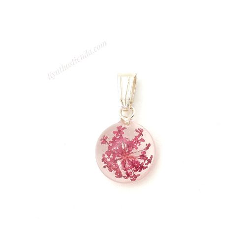 Dije Colección Microflores Rosa Mexicano 16 mm – Plata 925