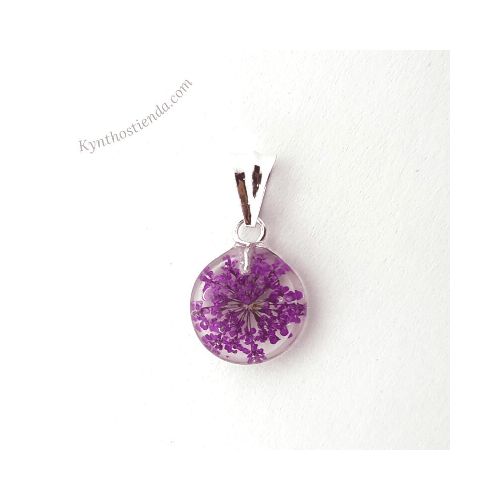 Dije “Colección Micro Flores Violetas” Plata 925