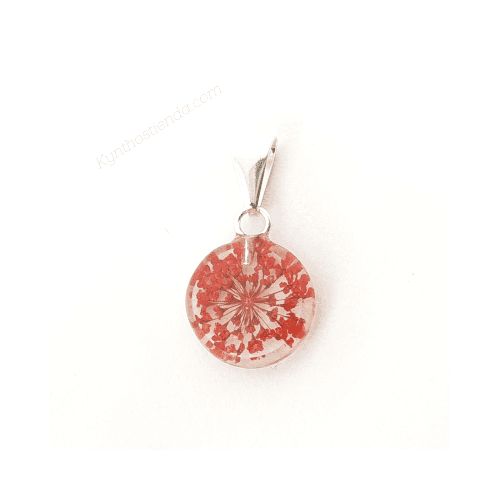 Dije Colección Microflores Rojas 15 mm – Plata 925