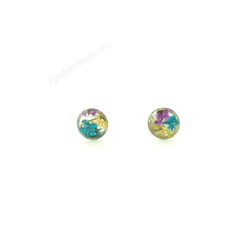 Aros 4 mm “Colección Microflores” – Plata 925