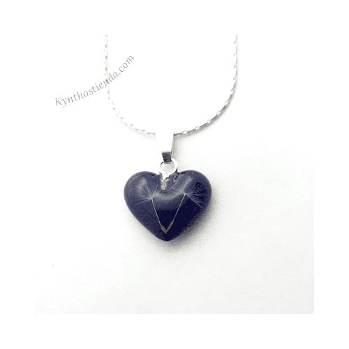 Dije Corazón y Cadena 45 cm Colección Dientes de León – Plata 925