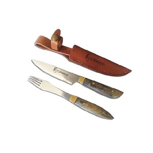 Set de Asado Artesanal Cuchillo y Tenedor CANIGO