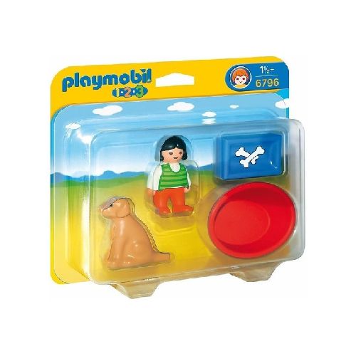 PLAYMOBIL 1.2.3 6796 - NENE CON MASCOTA  