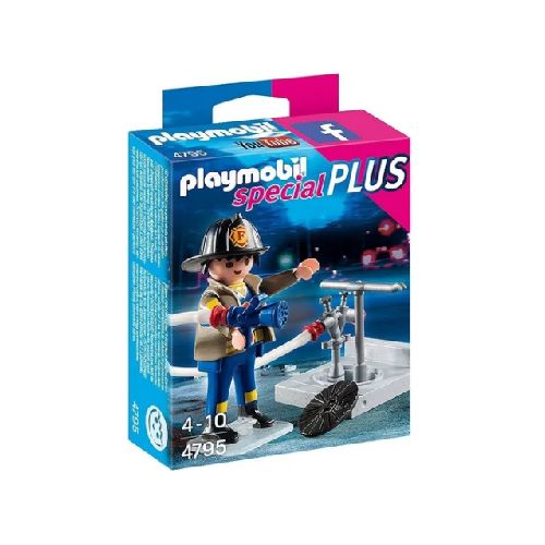 PLAYMOBIL - 4795 BOMBERO CON MANGUERA  