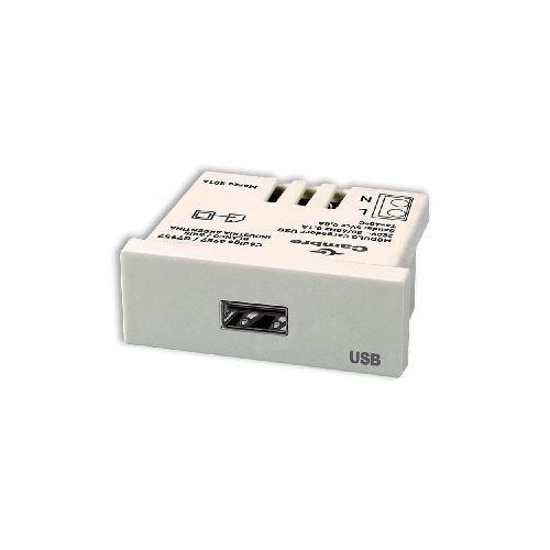 Modulo Cargador Usb 220V Blanco - Pelba