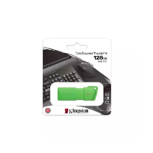 PENDRIVE KINGSTON 128GB USB 3.2 DTXM NEON GREEN  