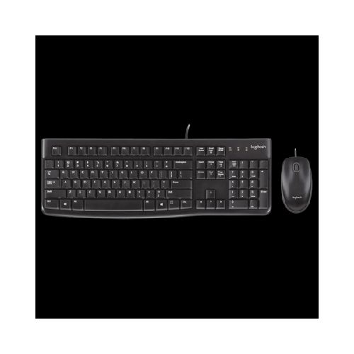 TECLADO + MOUSE LOGITEC MK120 USB BLACK  