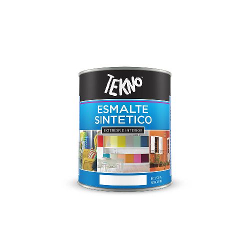 Esmalte Sintético - Blanco Satinado x 500cc - Pinturas TEKNO - Pinturas Perfectas