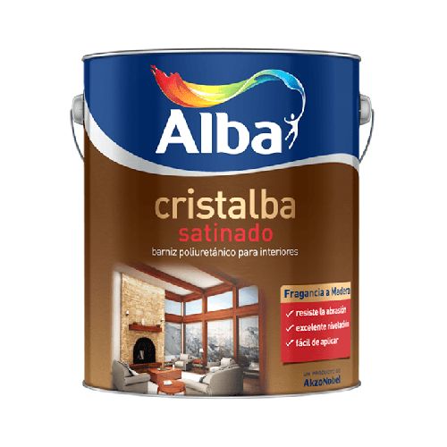 BARNIZ CRISTALBA PARA INTERIOR SATINADO 4 L - Pisano