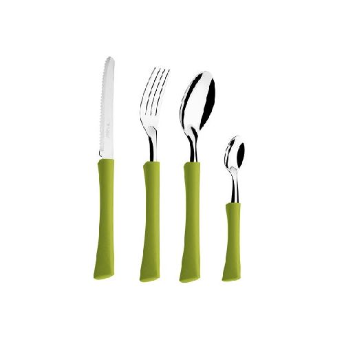 Set x24 cubiertos Inova verdes Di Solle SKU: 1260458_0000000016