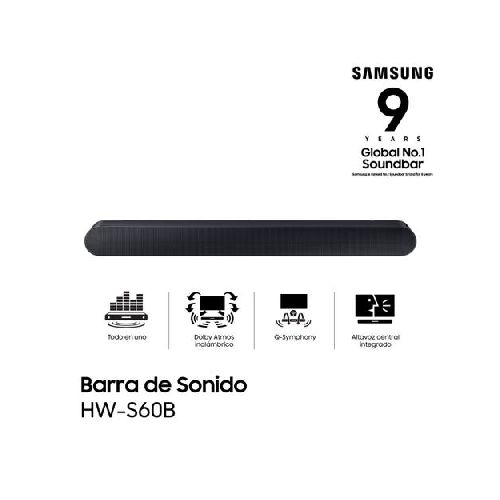 Barra de sonido HW-S60B/ZB Samsung 200W SKU: AU3181