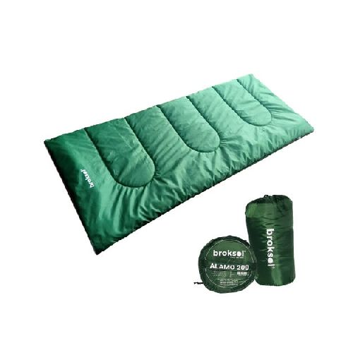 Bolsa de dormir termica 0° funda camping trekking Broksol verde SKU: BOL-06VE_0000000174