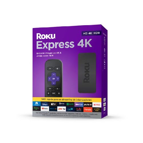 Roku Express 4K Dispositivo de streaming HD, 4K y HDR que incluye control remoto sencillo SKU: AC4636