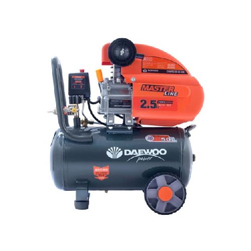 Compresor de aire Daewoo de 50 lt con kit 5 piezas SKU: HE1567