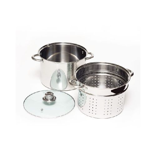 Olla con colapasta 24 cm acero inoxidable Nouvelle Cuisine SKU: 1280113_0000000016